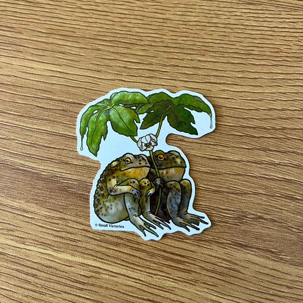 Cute Frogs Sticker, Nature Sticker - Picture 4 of 4
